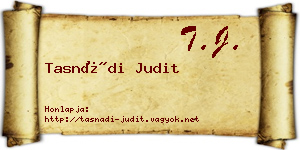 Tasnádi Judit névjegykártya
